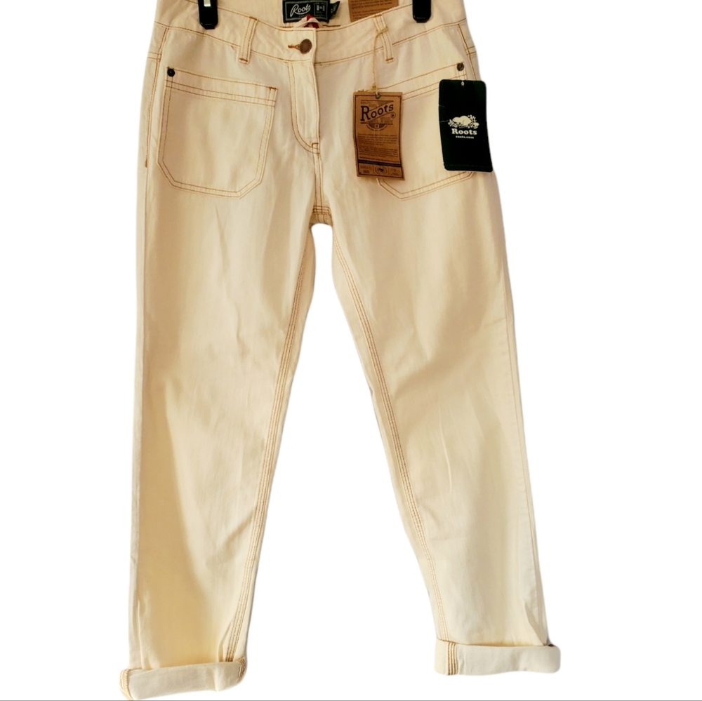 Women's Roots Canvas Pocket Denim Size 27 NWT